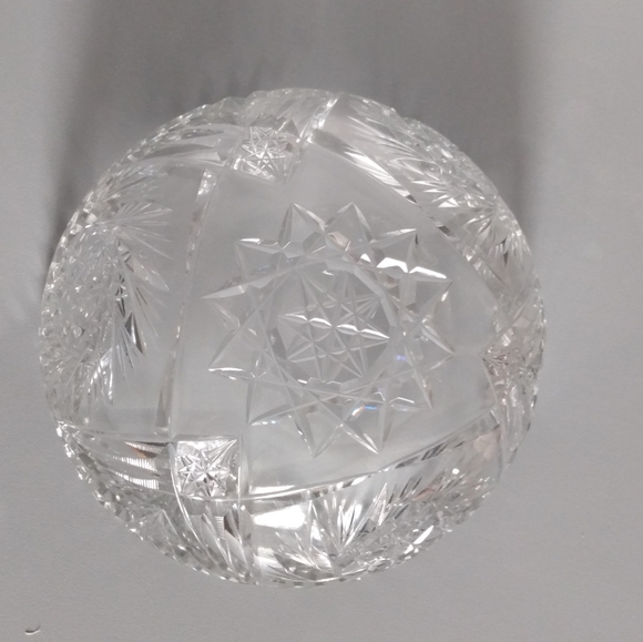 American Briliant lead crystal cut glass bowl - Picture 4 of 6